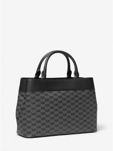 Satchel grande con logo de Hailee